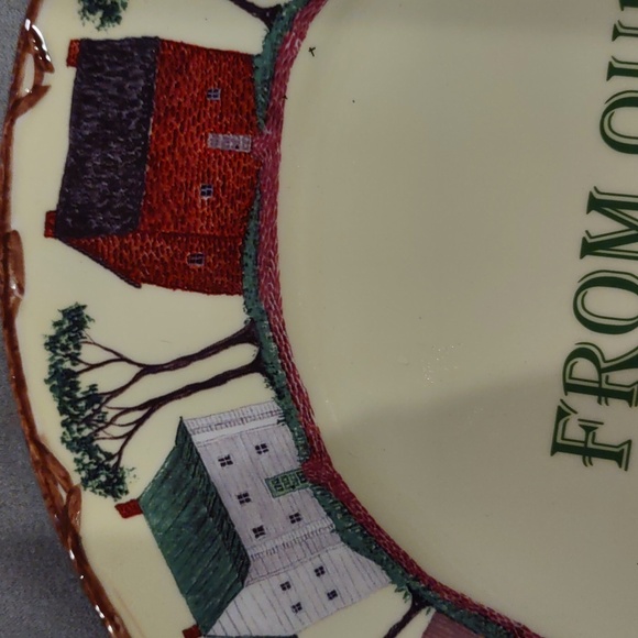 From our house to yours plate, farmhouse, new, ceramic - Picture 3 of 5